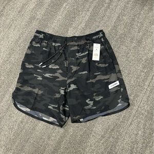 NWT Men's Legends Luka Shorts 7” in Black Camo With Built-In Liner - Size Large